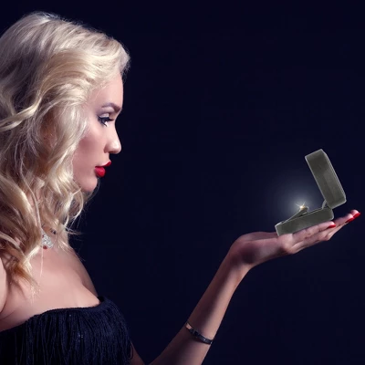 Unique Bargains Luxury Suede Jewelry Earrings Box 1 Pc 1 Unique Bargains Luxury Suede Jewelry Earrings Box 1 Pc