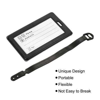 Unique Bargains PVC Durable Lightweight Backpack Travel ID Luggage Tag 3 Pcs 2 Unique Bargains PVC Durable Lightweight Backpack Travel ID Luggage Tag 3 Pcs - Image 2