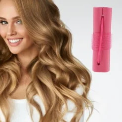 Unique Bargains Women's Sponge Hair Rollers 3.74"x0.98" Rose Red 6pcs