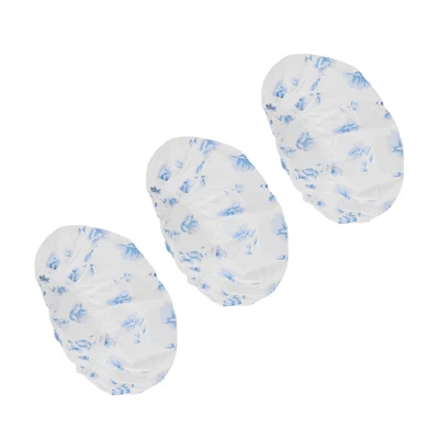 Unique Bargains Flower Single Layer Shower Cap 3 Pcs 8 Unique Bargains Flower Single Layer Shower Cap 3 Pcs - Image 8