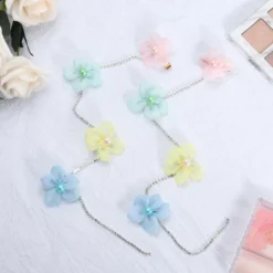 Unique Bargains Rhinestone Flower Shape Long Tassel Hair Clips Chains Multicolor 2 Pcs -UNIQUE BARGAIN Shop GUEST e0132b88 8276 48d8 84e2 6106bec2cda8