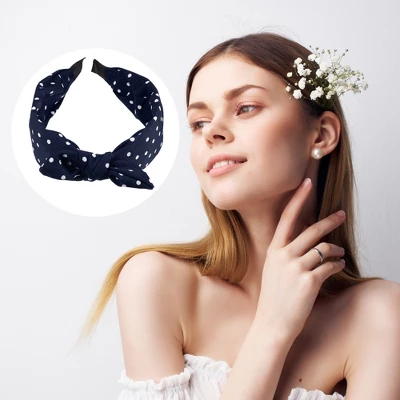 Unique Bargains Women's Bowknot Headband With Bunny Ears 2.17 Inch Wide 1 Pc 5 Unique Bargains Women's Bowknot Headband With Bunny Ears 2.17 Inch Wide 1 Pc - Image 5