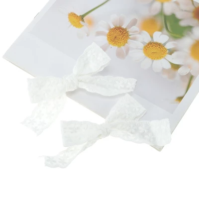 Unique Bargains Bow Style 2 Shoelace Charms White 1 Pair 4 Unique Bargains Bow Style 2 Shoelace Charms White 1 Pair - Image 4