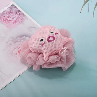 Unique Bargains Cartoon Bath Sponge Pink 1 Pc 5 Unique Bargains Cartoon Bath Sponge Pink 1 Pc - Image 5