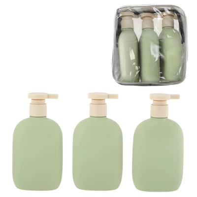 Unique Bargains Compact Plastic Travel Container Set 260ml 3 Pcs 8 Unique Bargains Compact Plastic Travel Container Set 260ml 3 Pcs - Image 8