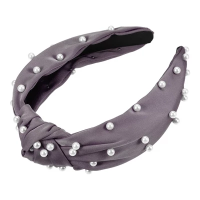 Unique Bargains Women's Faux Pearl Decor Knotted Headband 1 Pc 9 Unique Bargains Women's Faux Pearl Decor Knotted Headband 1 Pc - Image 9