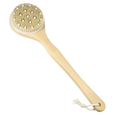 Unique Bargains Long Handle Bath Brush 16.54" Length Yellow 1 Pc 6 Unique Bargains Long Handle Bath Brush 16.54" Length Yellow 1 Pc - Image 6