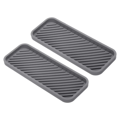 Unique Bargains Waterproof Soft Silicone Bathroom Kitchen Organizer Tray 2 Pcs 6 Unique Bargains Waterproof Soft Silicone Bathroom Kitchen Organizer Tray 2 Pcs - Image 6