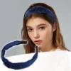 Unique Bargains Satin Knot Headband Hairband For Women 1.2 Inch Wide 1Pcs