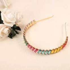 Unique Bargains Women's Metal Rectangle Colorful Rhinestone Faux Crystal Headband 1 Pc -UNIQUE BARGAIN Shop GUEST e332984b 993c 46fa a3bd f27d92f759bb