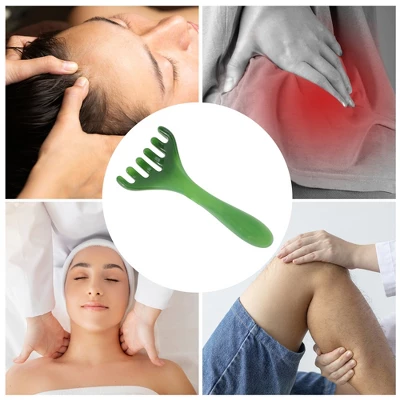 Unique Bargains Antler-shaped Head Massage Comb Green 1 Pc 3 Unique Bargains Antler-shaped Head Massage Comb Green 1 Pc - Image 3