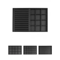 Unique Bargains 4 Pack PU Leather Jewelry Organizer Trays With Removable Dividers For Drawers Black -UNIQUE BARGAIN Shop GUEST e54600a6 db55 449c 9f91 a40329a3225e
