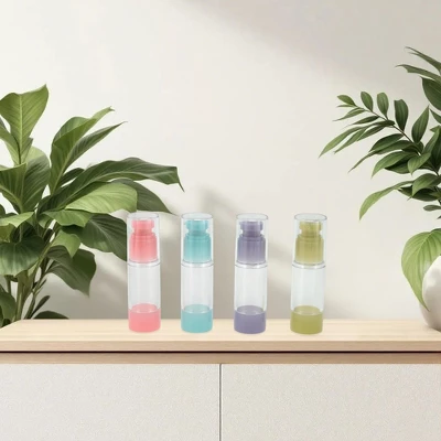 Unique Bargains Reusable Travel Container Set Pink Yellow 4 Pcs 5 Unique Bargains Reusable Travel Container Set Pink Yellow 4 Pcs - Image 5