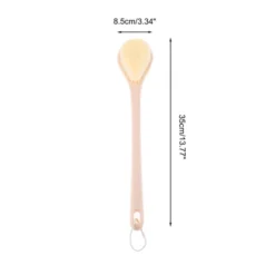 Unique Bargains Long Handle Bath Brush 13.77"x3.34"x1.57" Pink 1 Pc