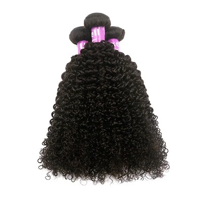 Unique Bargains 9A Brazilian Curly Human Hair Extension Natural Black 22" 1 Bundle 1 Unique Bargains 9A Brazilian Curly Human Hair Extension Natural Black 22" 1 Bundle