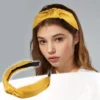 Unique Bargains Women's Satin Knotted Headband Hairband 1.2" Wide
