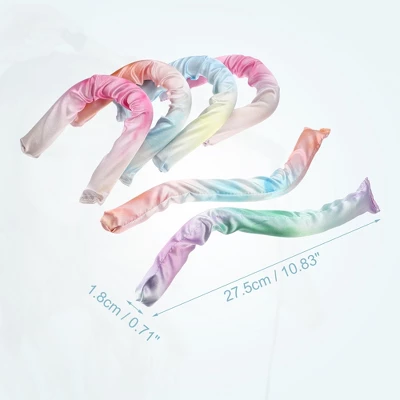 Unique Bargains Heatless Hair Curler Assorted Color 6 Pcs 1 Unique Bargains Heatless Hair Curler Assorted Color 6 Pcs