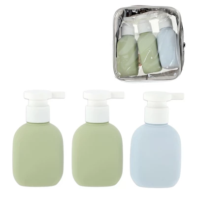 Unique Bargains Compact Plastic Travel Container Set 100ml 3 Pcs 5 Unique Bargains Compact Plastic Travel Container Set 100ml 3 Pcs - Image 5