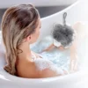 Unique Bargains Bath Brush Set 23.23"x3.54" Gray 1 Set