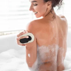 Unique Bargains Bathroom Detachable Handle Shower Brush 4.37"x2.44"x1.34" 1 Pc