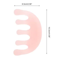 Unique Bargains Crescent-shaped Head Massage Comb Pink 1 Pc