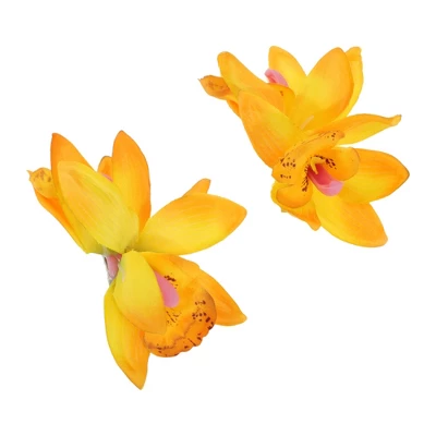 Unique Bargains Simulation Phalaenopsis Double Flowers Hair Clip 2 Pcs 6 Unique Bargains Simulation Phalaenopsis Double Flowers Hair Clip 2 Pcs - Image 6