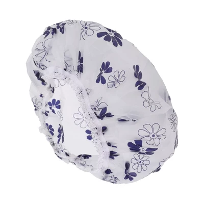 Unique Bargains Women's Lightweight Shower Cap 1 Pc 4 Unique Bargains Women's Lightweight Shower Cap 1 Pc - Image 4