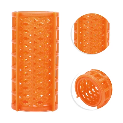Unique Bargains Women's Heatless Voluminous Hair Roller 2.72"x1.30" Orange 6pcs 2 Unique Bargains Women's Heatless Voluminous Hair Roller 2.72"x1.30" Orange 6pcs - Image 2