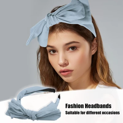 Unique Bargains Women's Big Bowknot Headband Hairband 1.2" Wide 1 Unique Bargains Women's Big Bowknot Headband Hairband 1.2" Wide
