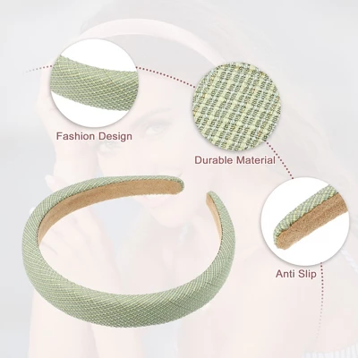 Unique Bargains Women's Anti Slip Fashion Pastoral Stripe Headbands 0.87" Wide 2 Pcs 2 Unique Bargains Women's Anti Slip Fashion Pastoral Stripe Headbands 0.87" Wide 2 Pcs - Image 2