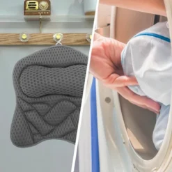 Unique Bargains Curved Style Bath Pillow 16.14"x17.32"x2.36" Gray 1 Pc 10 Unique Bargains Curved Style Bath Pillow 16.14"x17.32"x2.36" Gray 1 Pc -UNIQUE BARGAIN Shop GUEST ec5cb9ba dcbd 413d 965f 501eaae63767