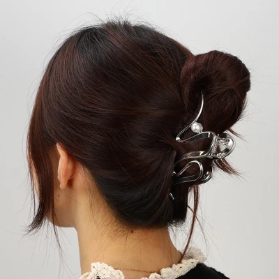 Unique Bargains Women's Metal Hair Claws 4.65"x1.85"x1.42" 1Pc 1 Unique Bargains Women's Metal Hair Claws 4.65"x1.85"x1.42" 1Pc