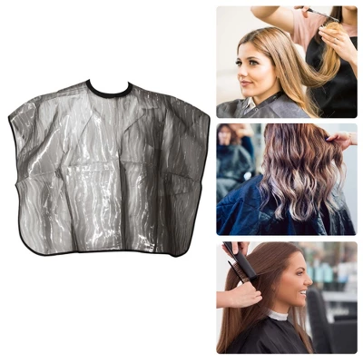 Unique Bargains Fashion Hair Cutting Cape 35.43"x33.07" Brown 1 Pc 4 Unique Bargains Fashion Hair Cutting Cape 35.43"x33.07" Brown 1 Pc - Image 4