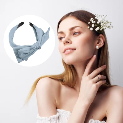 Unique Bargains Women's Big Bowknot Headband Hairband 1.2" Wide 5 Unique Bargains Women's Big Bowknot Headband Hairband 1.2" Wide - Image 5