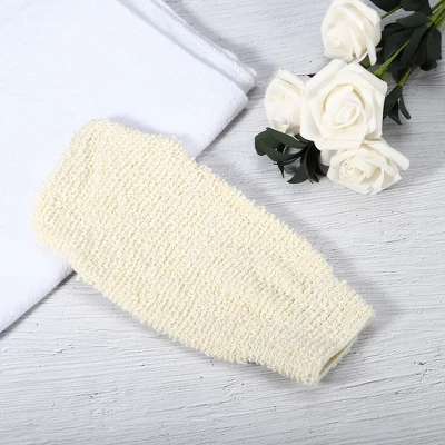 Unique Bargains Bathroom Jute Shower Gloves 9.25"x4.72" Beige 1 Pc 5 Unique Bargains Bathroom Jute Shower Gloves 9.25"x4.72" Beige 1 Pc - Image 5