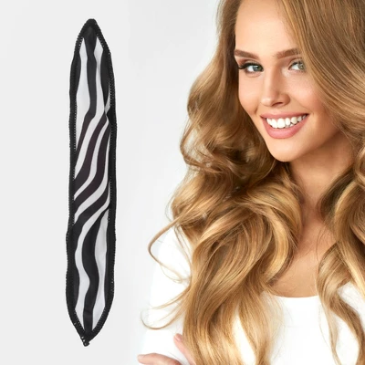 Unique Bargains Stripes Hair Curler Rollers Black White 1 Pc 1 Unique Bargains Stripes Hair Curler Rollers Black White 1 Pc