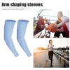 Unique Bargains Arm Shapers Arm Slimming Sleeves Fat Burning Light Weight 1 Pair