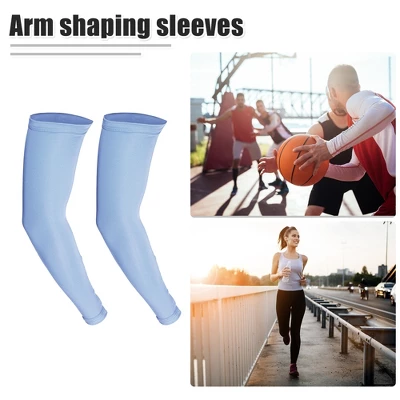 Unique Bargains Arm Shapers Arm Slimming Sleeves Fat Burning Light Weight 1 Pair 1 Unique Bargains Arm Shapers Arm Slimming Sleeves Fat Burning Light Weight 1 Pair