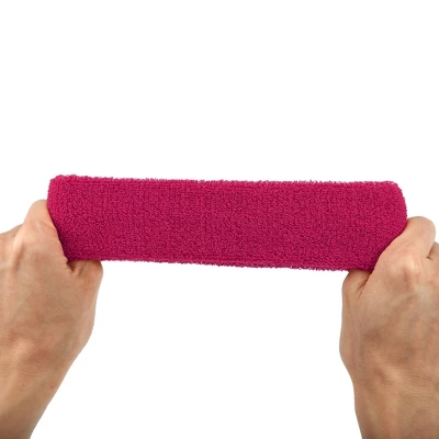 Unique Bargains Stretchy Cotton Blend Sweat Absorbing Sport Headband Wristband Peach Red 3 Pcs 4 Unique Bargains Stretchy Cotton Blend Sweat Absorbing Sport Headband Wristband Peach Red 3 Pcs - Image 4