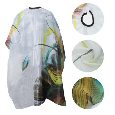 Unique Bargains Retro Hair Cutting Cape 61.02"x53.15" Blue White 1 Pc 2 Unique Bargains Retro Hair Cutting Cape 61.02"x53.15" Blue White 1 Pc - Image 2