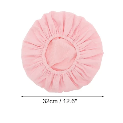 Unique Bargains Women Portable Stripe Shower Cap Pink 1 Pc 1 Unique Bargains Women Portable Stripe Shower Cap Pink 1 Pc