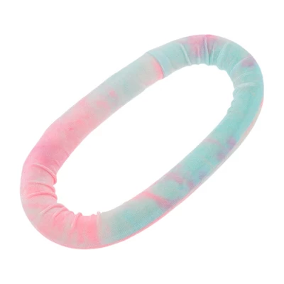 Unique Bargains Women's Tie-dye Hair Rollers 11.42"x5.31" Pink White 1pc 4 Unique Bargains Women's Tie-dye Hair Rollers 11.42"x5.31" Pink White 1pc - Image 4