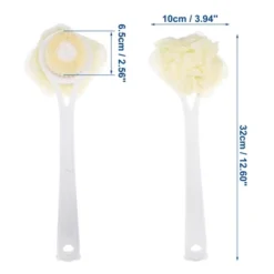 Unique Bargains Back Scrubber For Shower Bath Brush With Bristles And Loofah Shower With Long Handle For Skin Exfoliating Blue White 2pcs -UNIQUE BARGAIN Shop GUEST f2b57abc 3679 487b b805 d0c4970df5ea