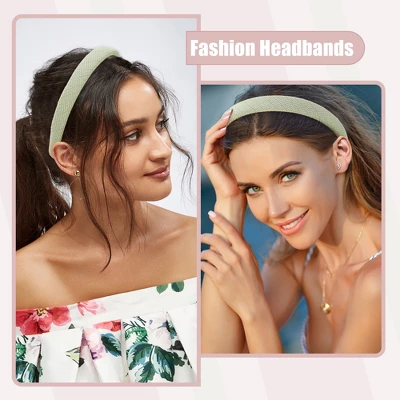 Unique Bargains Women's Anti Slip Fashion Pastoral Stripe Headbands 0.87" Wide 2 Pcs 1 Unique Bargains Women's Anti Slip Fashion Pastoral Stripe Headbands 0.87" Wide 2 Pcs