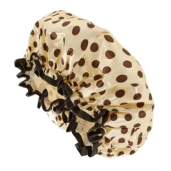 Unique Bargains Women Double Layer Large Dots Shower Cap Brown 1 Pc -UNIQUE BARGAIN Shop GUEST f4d2fc55 5c14 4e5e 8805 47aedf57cc90