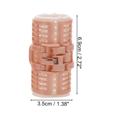 Unique Bargains Women's Heatless Voluminous Hair Roller 2.72"x1.38" Pink White 3pcs 3 Unique Bargains Women's Heatless Voluminous Hair Roller 2.72"x1.38" Pink White 3pcs - Image 3
