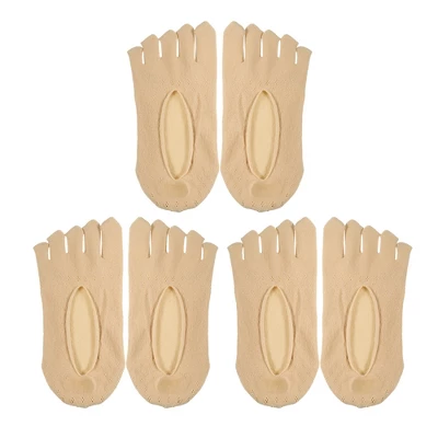 Unique Bargains Invisible Five Fingers Socks Hook Silk Five Toe Socks Mesh Breathable Soft Fashion No Show Socks For Women 3 Pairs 7 Unique Bargains Invisible Five Fingers Socks Hook Silk Five Toe Socks Mesh Breathable Soft Fashion No Show Socks For Women 3 Pairs - Image 7