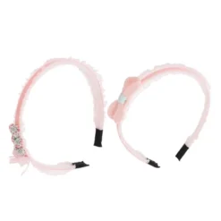 Unique Bargains Girl's Elegant Mesh Headbands 5.51"x4.72"x0.28" Pink 2 Pcs -UNIQUE BARGAIN Shop GUEST f65afb61 40a7 4d97 a24b cfab684719fa