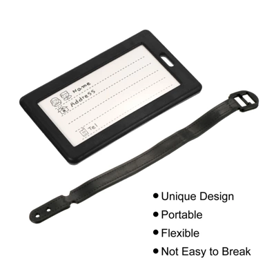 Unique Bargains PVC Durable Lightweight Backpack Travel Luggage Tags 2 Unique Bargains PVC Durable Lightweight Backpack Travel Luggage Tags - Image 2