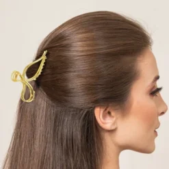 Unique Bargains Women's Metal Bowknot Hair Clips 1 Pc